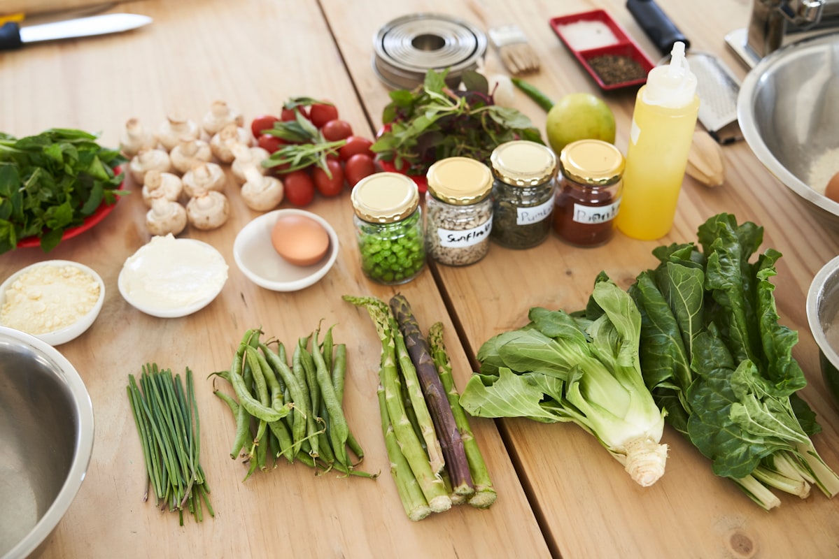 Online cooking class in progress